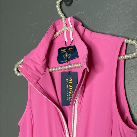 Ralph Lauren Polo Golf Zip-Up W 19 Spring Pink Top - Picture 2 of 10